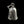 Load image into Gallery viewer, silver gremlin bell with praying hands and rosary
