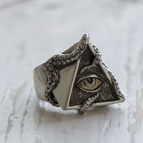 All Seeing Eye Masonic Ring