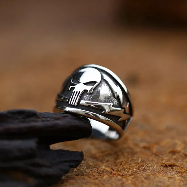 silver skull ring of the punisher