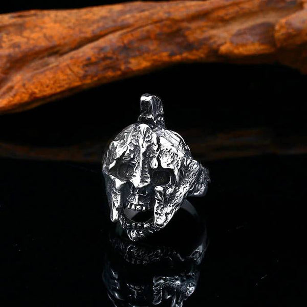 silver skull ring