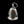 Load image into Gallery viewer, silver gremlin bell with skull and wings
