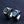 Load image into Gallery viewer, two silver signet rings with a blue and green gem
